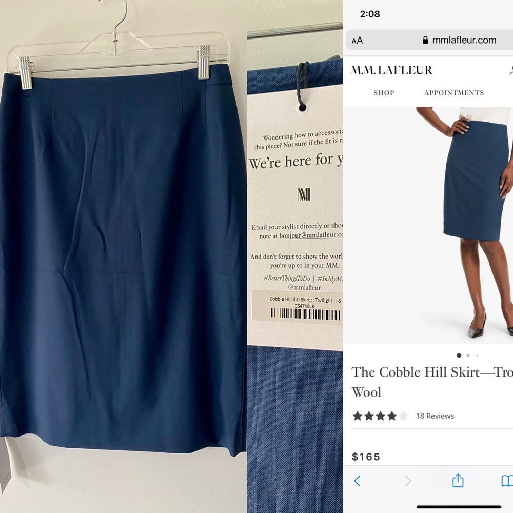 NWT MM Lafleur Cobble Hill Skirt